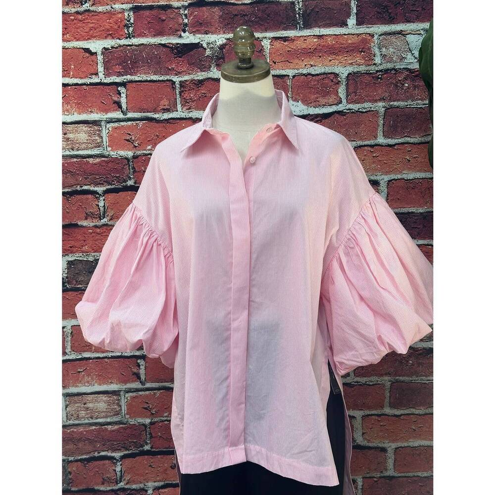 NEW RAVEL women's puff me up blouse in pink